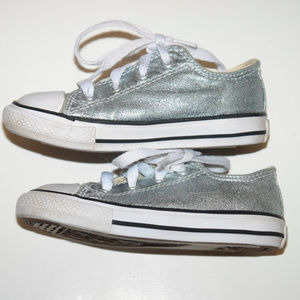Converse Metallic Glacier Green Shoes Toddler 8